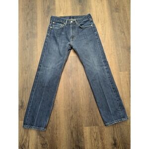 505 Levis Jeans Mens‎ 32x30 Blue Dark Wash Straight Leg High Rise Cotton Denim